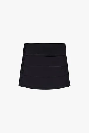 Lululemon Pace Rival Mid-rise Stretch Recycled-polyester Mini Skirt