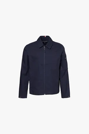 Tommy Hilfiger Logo-embroidered Regular-fit Cotton-blend Overshirt