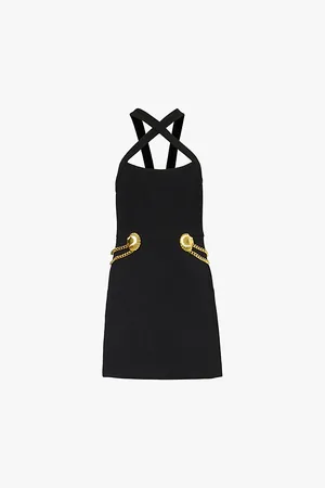 Rebecca Vallance Chelsea Chain-embellished Woven Mini Dress
