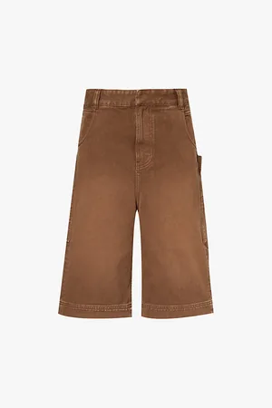 Entire Studios D Faded-wash Denim Shorts