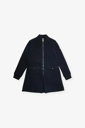 Moncler Brand-patch Long-sleeve Stretch Cotton-blend Mini Dress 4-14 Years