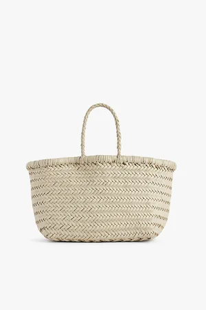 Dragon Diffusion Bamboo Triple Jump Small Leather Tote Bag