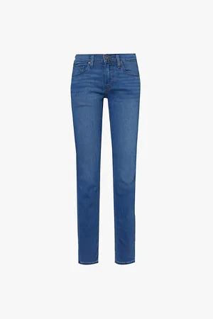 Paige Croft Skinny-leg Mid-rise Woven Jeans
