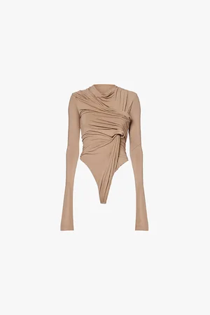 Entire Studios Encase Draped-front Stretch-woven Body