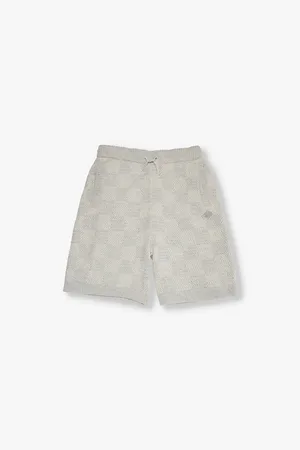 The Couture Club Check Brand-patch Cotton-knit Shorts 2-8 Years