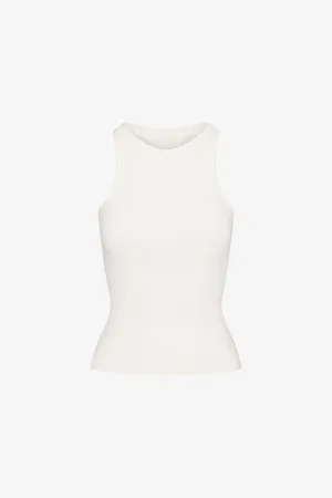 SKIMS Cotton Jersey Round-neck Stretch-cotton Tank Top