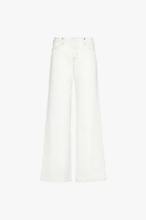 SLVRLAKE Mica Raw-waistband Relaxed-fit Jeans