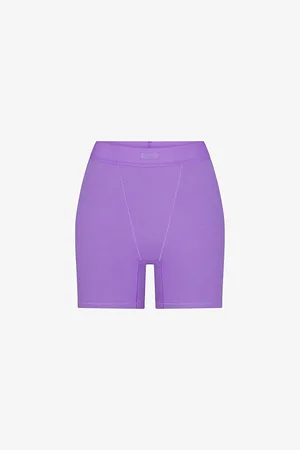 SKIMS High-rise Ribbed Stretch-cotton Boxers