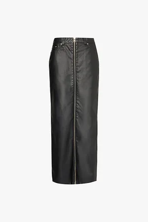 Won Hundred Martha Straight-fit Faux-leather Midi Skirt
