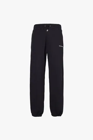 Mki Miyuki-Zoku Uniform Brand-print Cotton-blend Jogging Bottoms