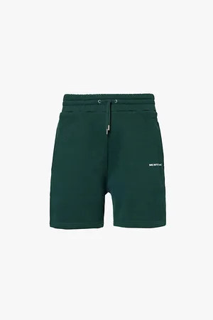 Mki Miyuki-Zoku Uniform Brand-print Cotton-blend Shorts