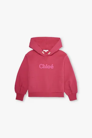 Chloé Logo-embroidered Relaxed-fit Cotton-jersey Hoody 4-14 Years