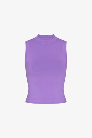 SKIMS Cotton Jersey Round-neck Stretch-cotton Tank Top