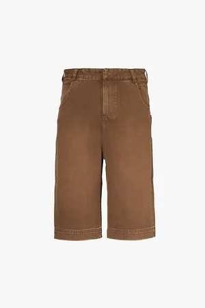Entire Studios D Faded-wash Denim Shorts