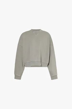 Entire Studios Faded-wash Relaxed-fit Organic Cotton-jersey Sweatshirt