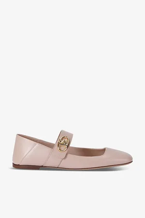 VALENTINO GARAVANI Vlogo Locker Branded-buckle Leather Pumps