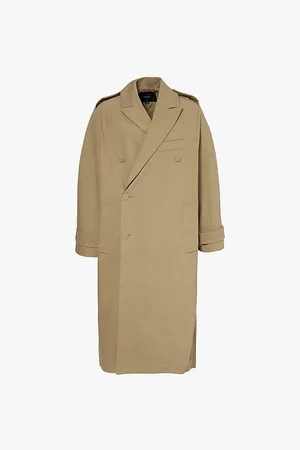 Entire Studios Double-breasted Relaxed-fit Cotton Coat