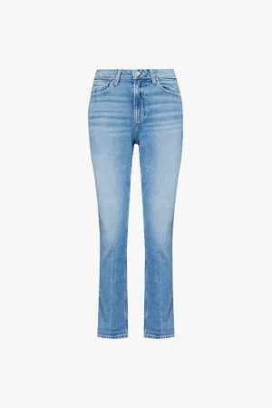 Paige Brigitte Straight-leg High-rise Stretch-denim Jeans