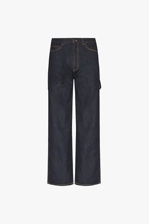 haikure Winona Contrast-stich Straight-leg Mid-rise Denim Jeans