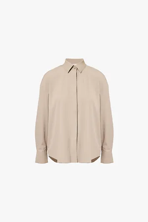 Max Mara Urbano Curved-hem Relaxed-fit Stretch-woven Shirt