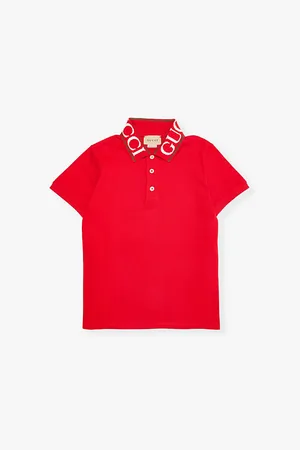 Gucci Branded-collar Stretch-cotton Polo Shirt 4-12 Years