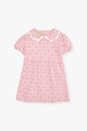 Gucci Monogram-pattern Short-sleeved Cotton-jersey Dress 6 Months - 3 Years