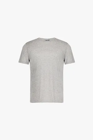 7 for all Mankind Short-sleeve Crew-neck Cotton and Cashmere-blend Jersey T-shirt