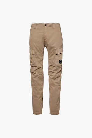 C.P. Company Brand-lens Regular-fit Stretch-cotton Trousers