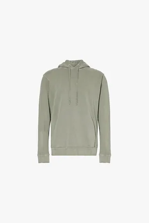 7 for all Mankind Brand-print Relaxed-fit Organic-cotton Hoody