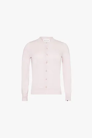 EXTREME CASHMERE Round-neck Knitted Cotton and Cashmere Cardigan