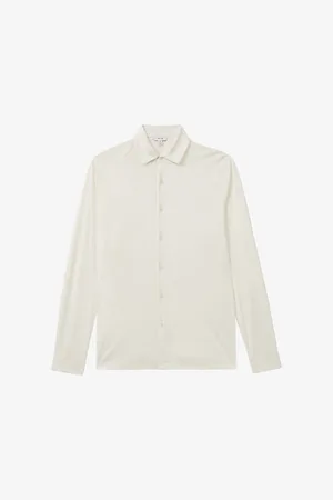 Reiss Viscount Long-sleeved Cotton-jersey Shirt