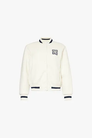 Givenchy 4g-embroidered Relaxed-fit Wool Bomber Jacket