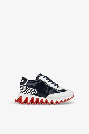 Christian Louboutin Mini Shark Sculptural-sole Leather Low-top Trainers 4-9 Years