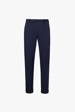 Ralph Lauren Tapered-leg Mid-rise Stretch-woven Trousers