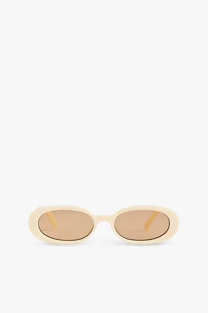 Le Specs Outta Love Oval-frame Plastic Sunglasses