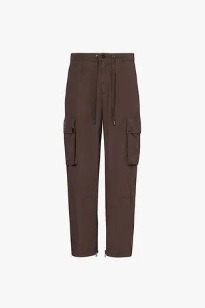 Dolce & Gabbana Patch-pocket Straight-leg Regular-fit Cotton Trousers