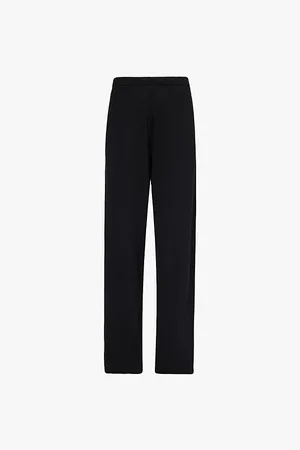 EXTREME CASHMERE Drawstring-waist Wide-leg Cotton and Cashmere Trousers