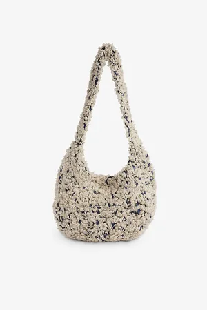 OUATE Pablo Bouclé-texture Wool-blend Crossbody Bag