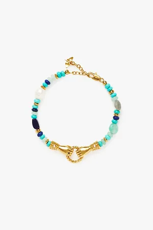 Missoma Harris Reed X Good Hands-beaded 18ct Recycled -plated Brass Bracelet