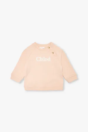 Chloé Brand-embroidered Cotton-jersey Sweatshirt 12-18 Months