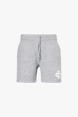 The Couture Club Branded Drawstring-waist Knitted Shorts