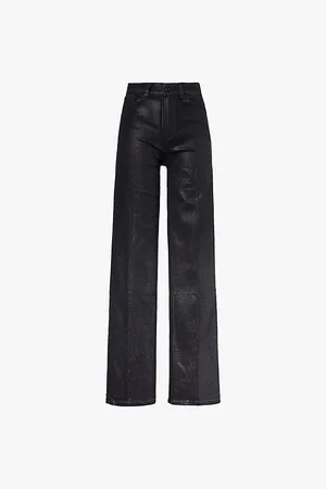 Paige Sasha Glitter-embellished Stretch-woven Trousers