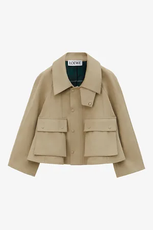 Loewe Trapeze Patch-pocket Woven Jacket