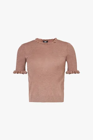 Paige Triste Short-sleeved Knitted Top