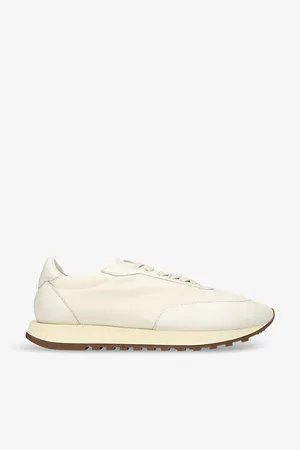 The Row Owen Runner Panelled Leather and Mesh Low-top Trainers