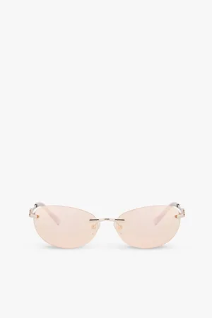 Le Specs Slinky Oval-frame Metal Sunglasses