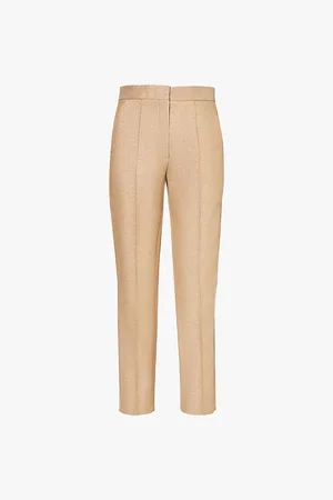 ME AND EM Cropped Straight-leg Stretch-woven Trousers