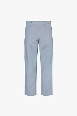 Carhartt Straight-leg Mid-rise Organic-cotton Canvas Trousers