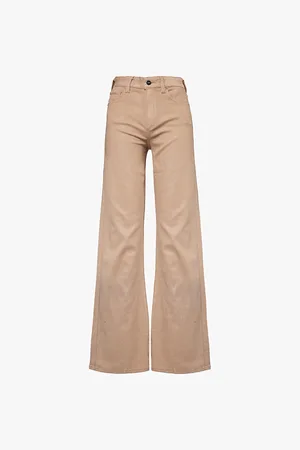 Paige Leenah Glitter-embellished Straight-leg Stretch-woven Jeans