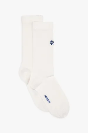 Represent Brand-embroidered Stretch-cotton Blend Socks